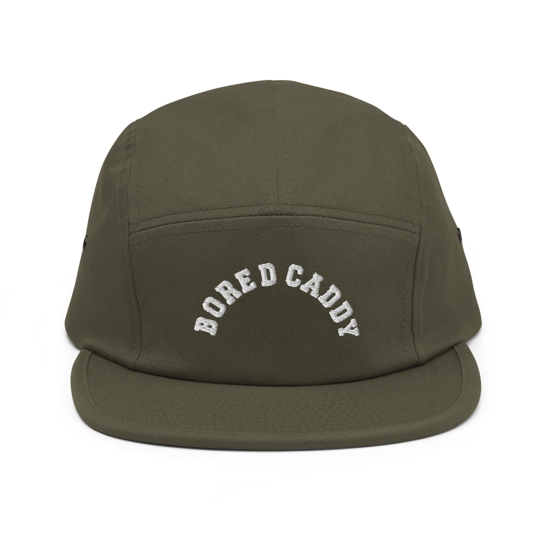 Bored Caddy Arced Logo Five Panel Olive