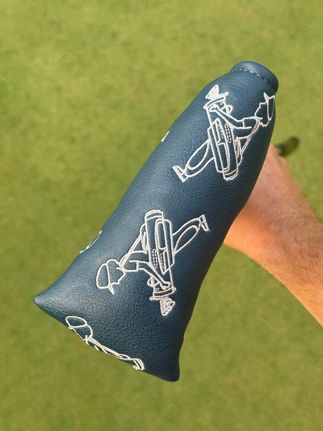 Navy Bored Caddy Logo Putter Cover
