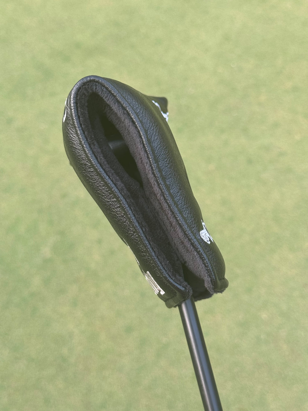 Black Bored Caddy Logo Putter Cover