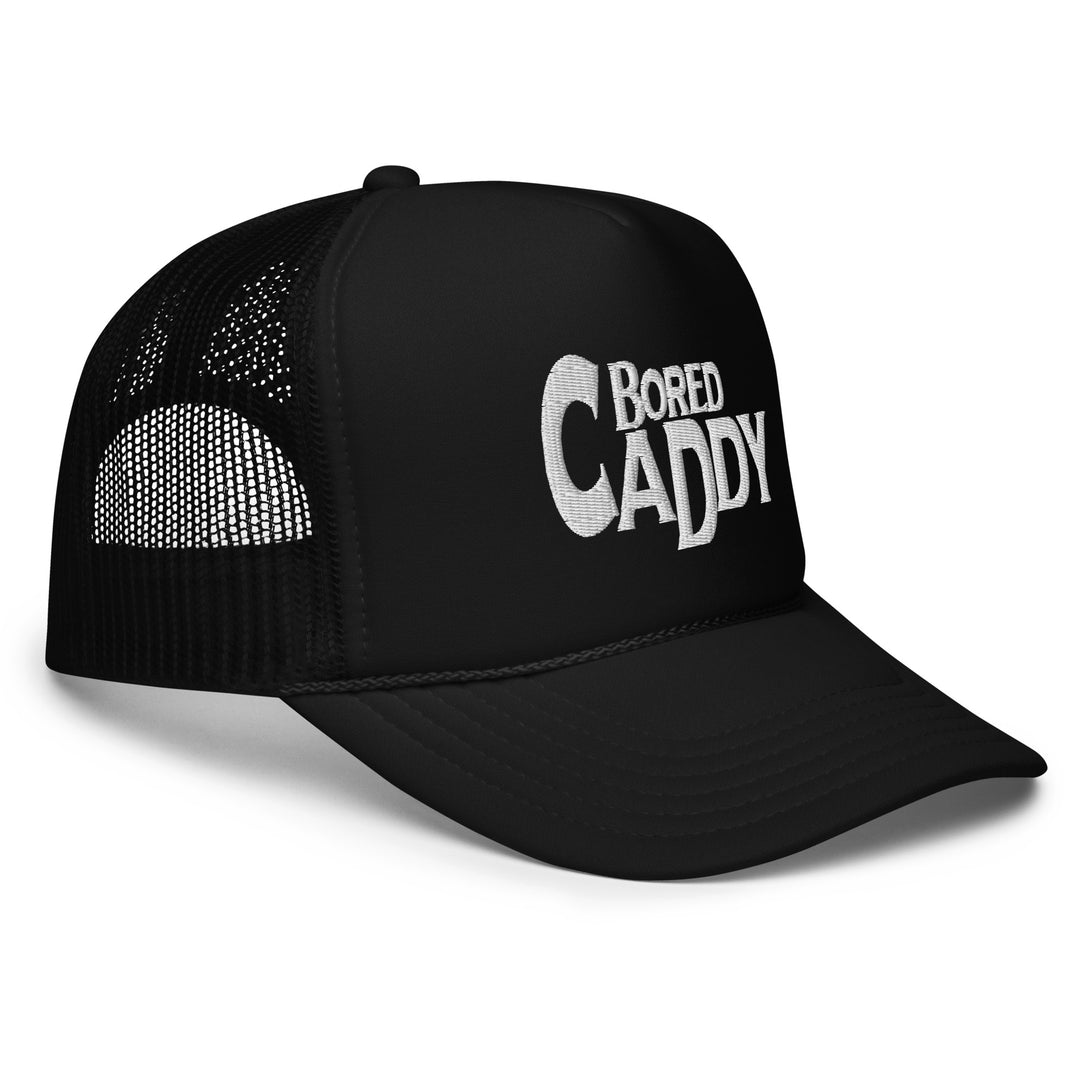 Bored Caddy Black Abbey Foam Trucker Hat